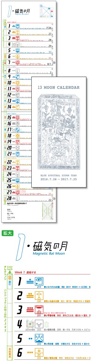 13の月の暦 タテ